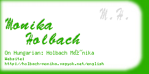 monika holbach business card